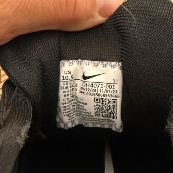 Nike Air Zoom Pegasus 39 Men’s Size 10.5 Black - Picture 4 of 5